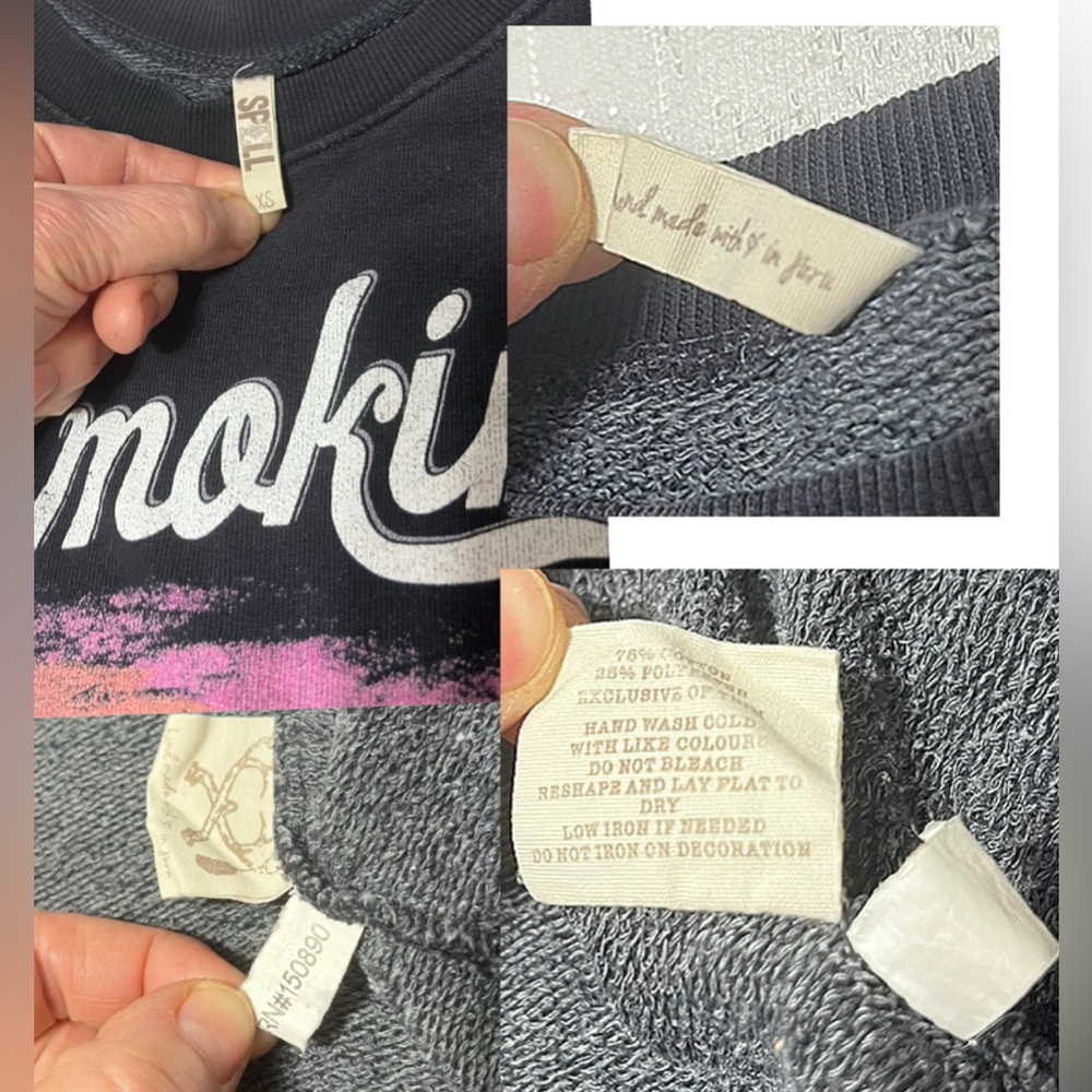 Spell Smokin’ Dreams Vintage Sweatshirt Sz XSmall - Picture 4 of 7